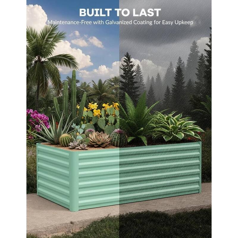 24" Tall Galvanized Raised Garden Bed