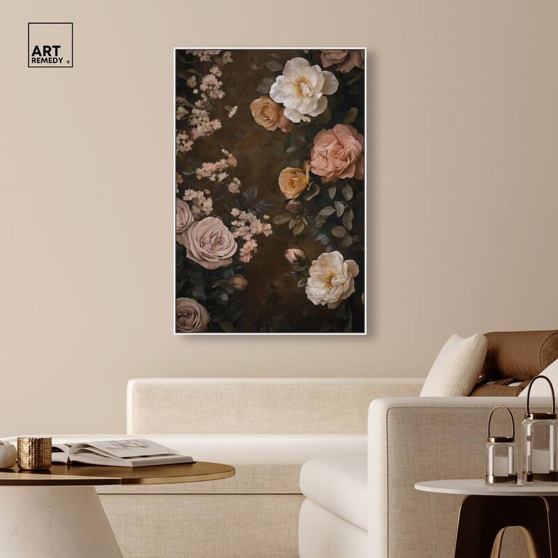 Faded Florals Fable II Canvas by Art Remedy