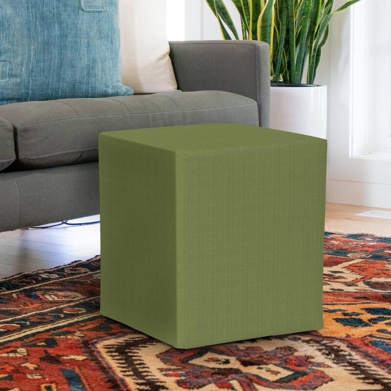 Allan Andrews Universal Outdoor Square Patio Ottoman with Cover, Seascape Collection