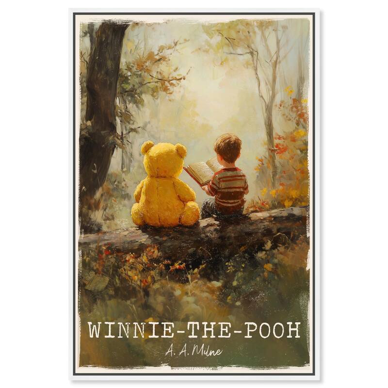 Classic Winnie the Pooh Canvas by Art Remedy - 30" x 45" - White