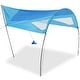 preview thumbnail 1 of 5, Beach Shade, Beach Canopy, Provides 150 Sq. Ft. of Shade, Compact & Easy to Carry - 23.03x5.12x5.12in Blue - 23.03x5.12x5.12in