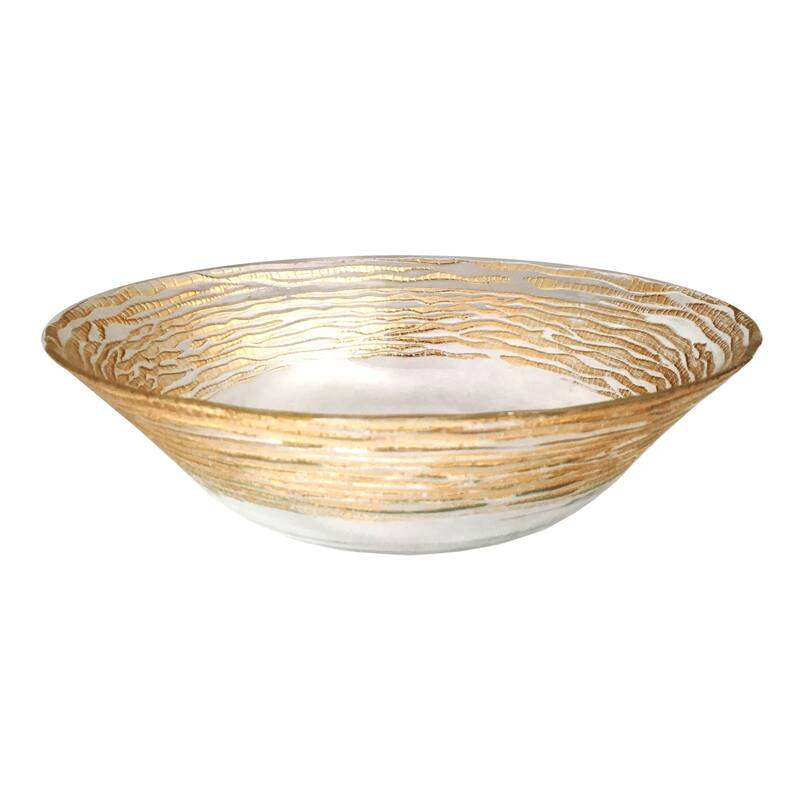 Magara Gilded Glass Bowl - 12"