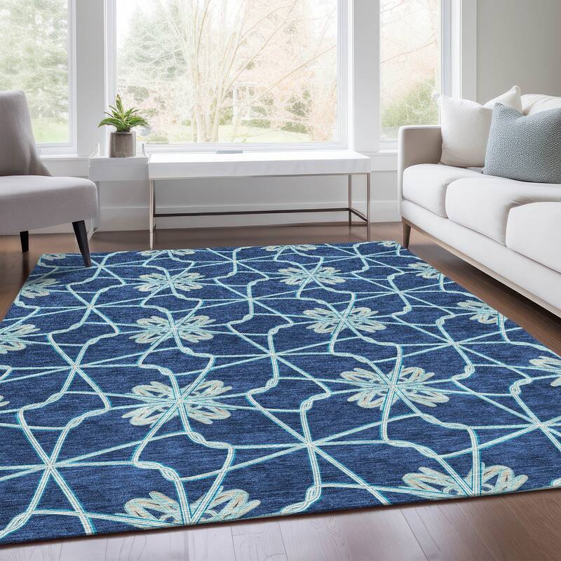 Premium Washable Super Soft Contemporary Tangle Mayfield Rug
