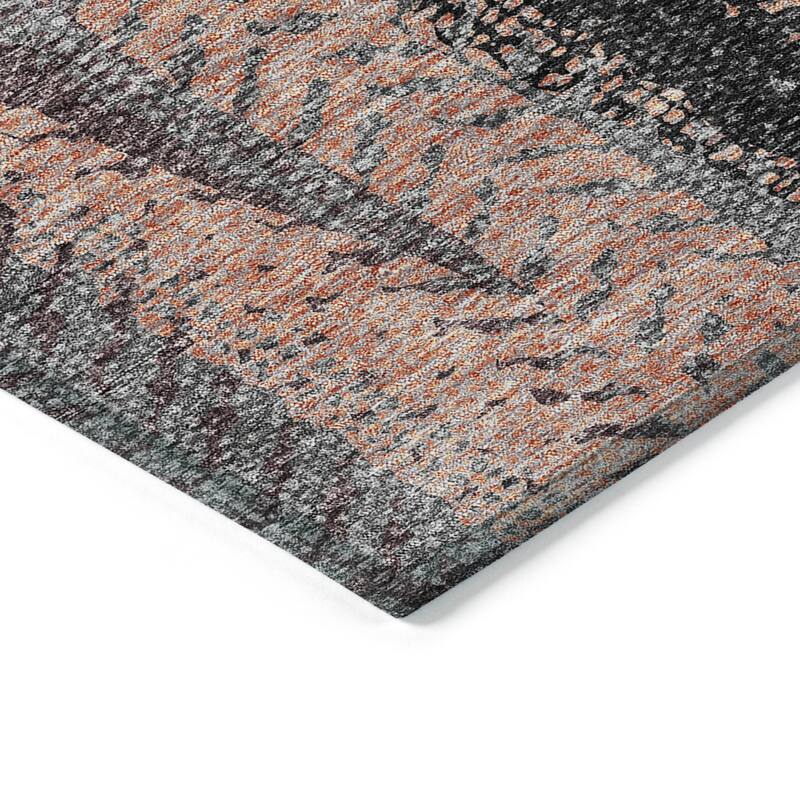 Machine Washable Indoor/ Outdoor Chantille Modern Imprints Rug