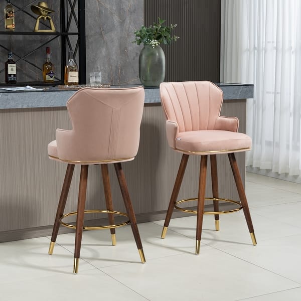 Swivel Bar Stools with Backrest Footrest On Sale Bed Bath & Beyond