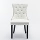 preview thumbnail 2 of 18, Nikki Collection Modern,High-end Tufted Solid Wood Contemporary PU and Velvet Upholstered Dining Chair with 2 Pcs Set