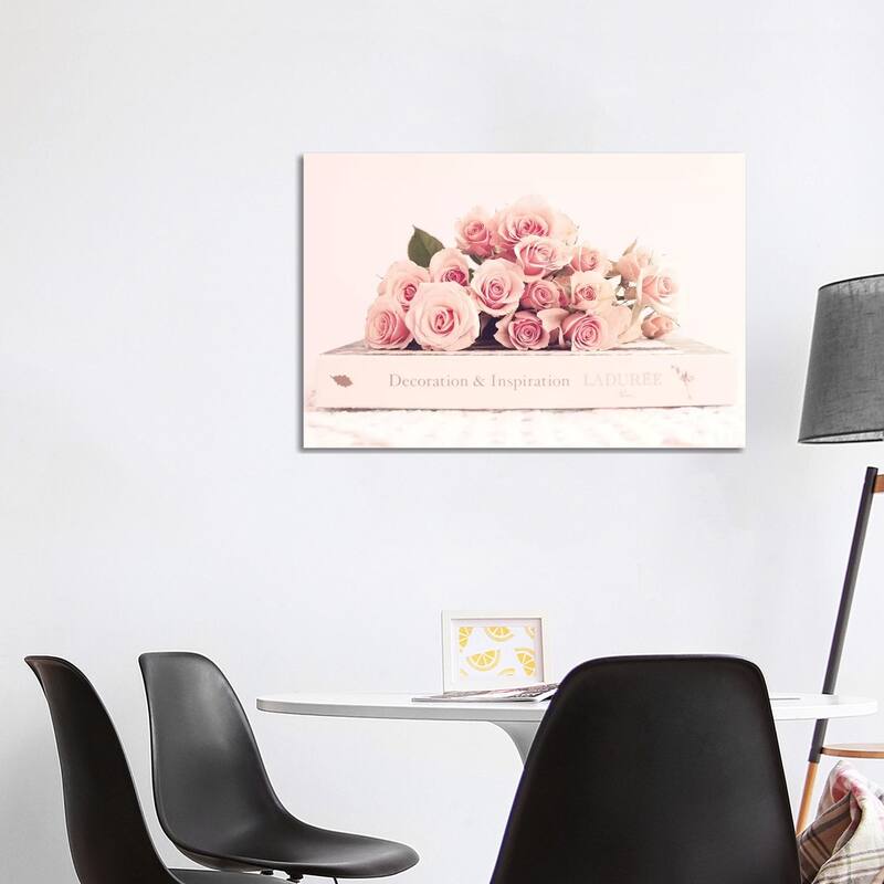 iCanvas "Peonies And Book" by Caroline Mint Canvas Print - 26x40x1.5