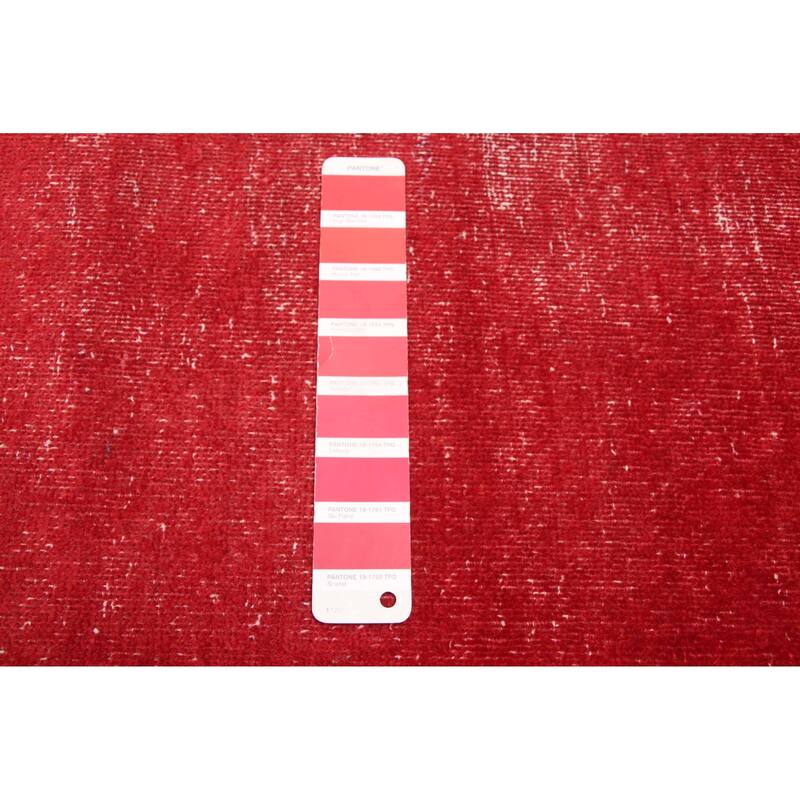 ECARPETGALLERY Hand-knotted Antalya Vintage Red Wool Rug - 3'1 x 12'0