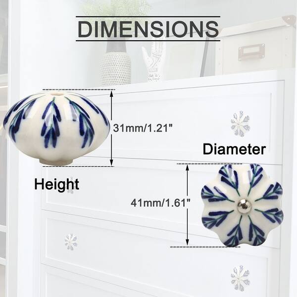 Shop Ceramic Knobs Vintage Knob Drawer Round Pull Handle Furniture