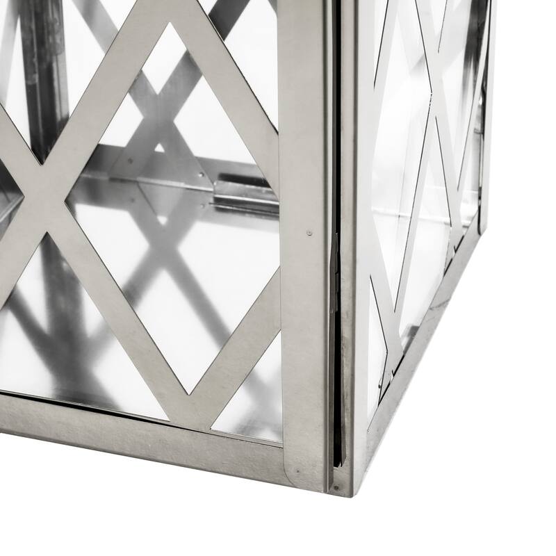 Ashuelot Outdoor Outdoor 14" Stainless Steel Lantern by Christopher Knight Home