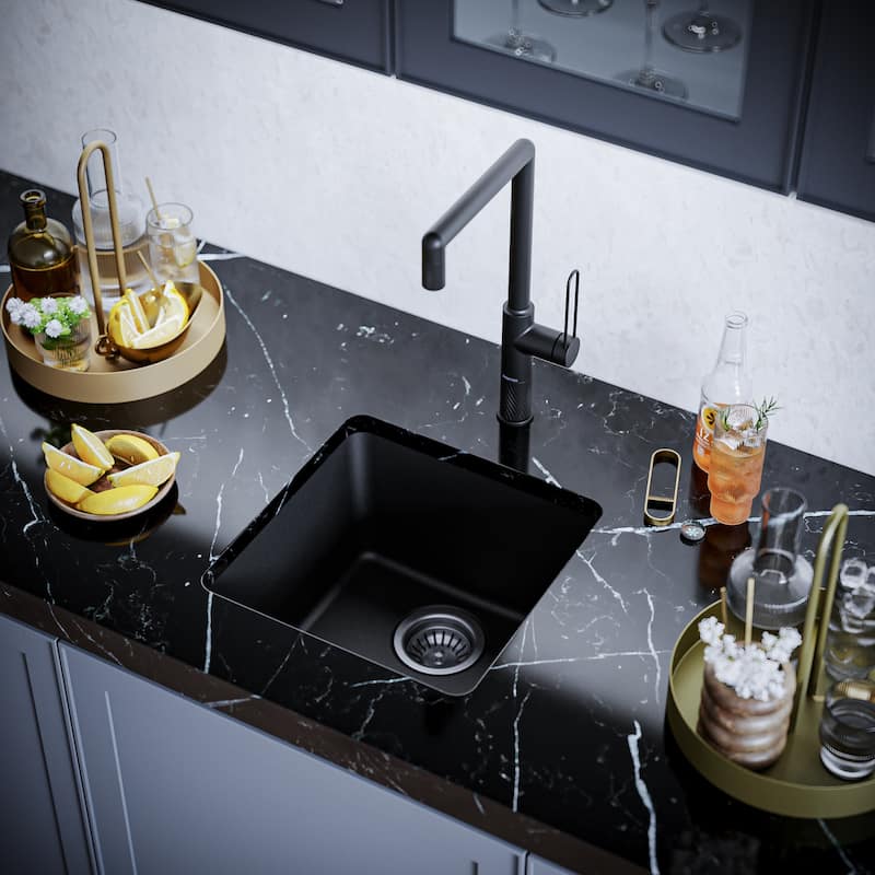 Karran Undermount Quartz Bar Single Bowl Sink