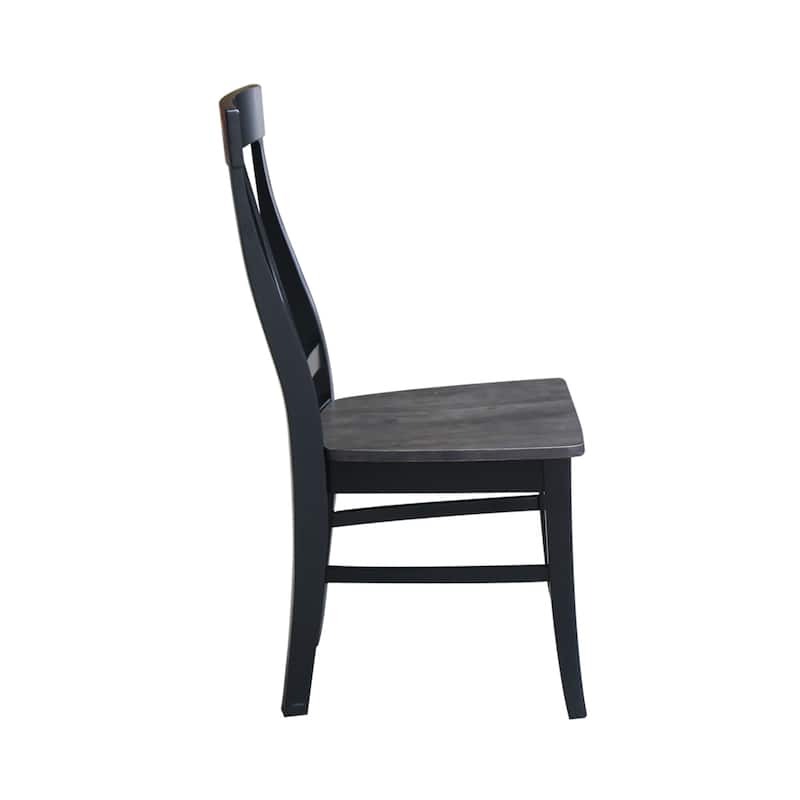 International Concepts Solid Wood Cosmo Dining Chairs, Set of 2