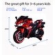 preview thumbnail 21 of 56, Ride-On Electric Motorcycle for Kids, 12V Battery, Throttle Control, LED Wheels, and MP3, Ages 3+ Red