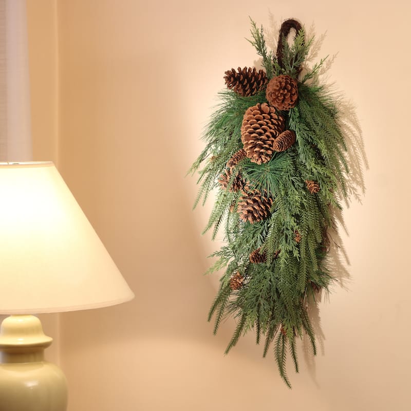 National Tree Company 32 in. Mixed Pine Christmas Teardrop - 32 in