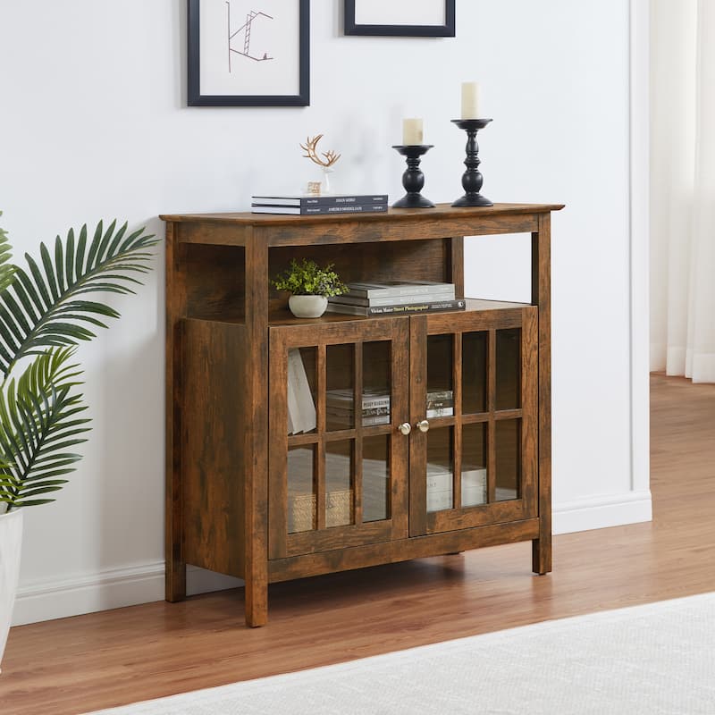 Convenience Concepts Big Sur Highboy 40 inch TV Stand with Storage Cabinets