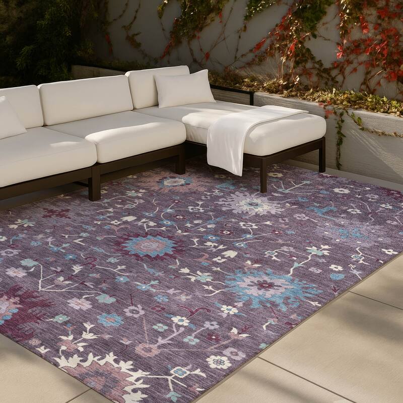 Machine Washable Indoor/ Outdoor Global Dillon Chantille Rug