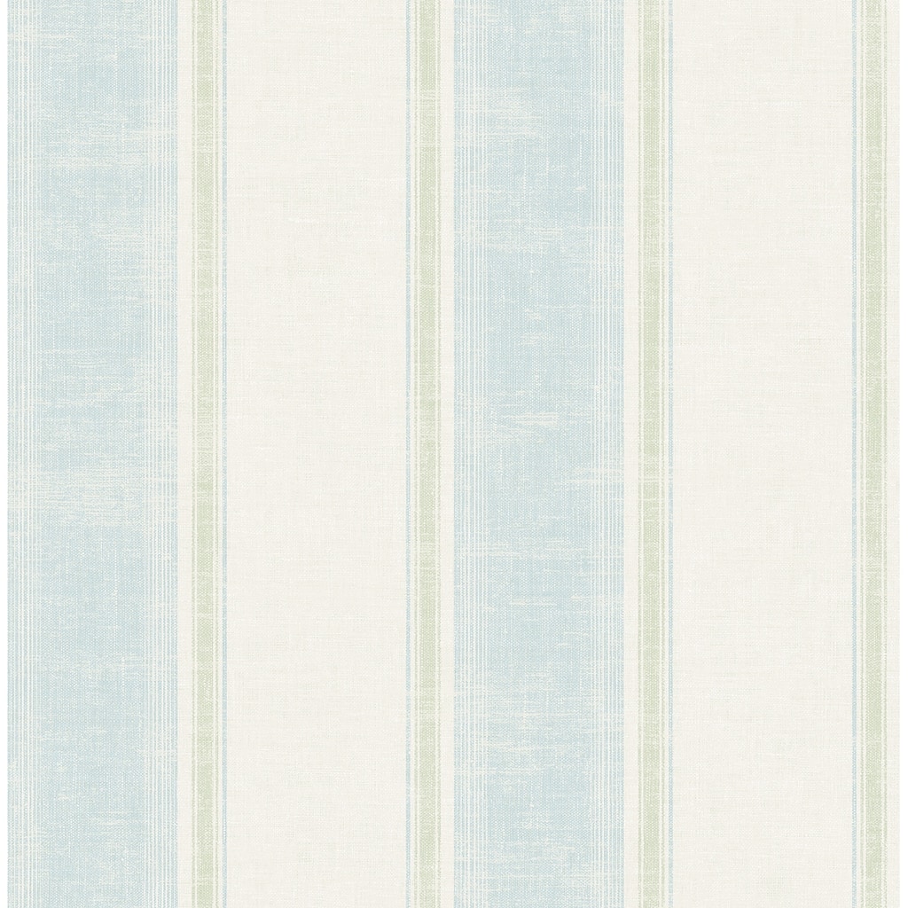 Seabrook Designs Montague Distressed Stripe Unpasted Wallpaper