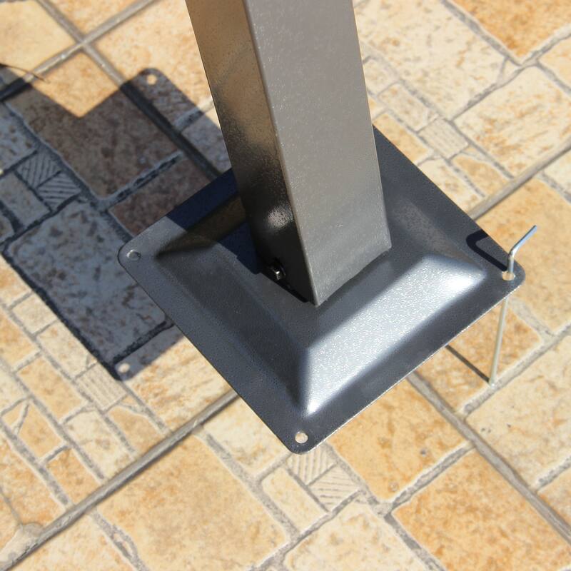 Outsunny 11.5' x 11.5' Retractable Pergola Canopy, Outdoor UV Protection & Sun Shade, Steel Frame
