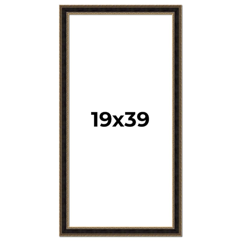 19x39 Frame Gold Antique Vintage Sold Wood Picture Frame | 1.75 Inch