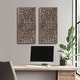 preview thumbnail 4 of 55, Madison Park Botanical Panel Distressed Carved Wood Wall Decor (Set of 2)