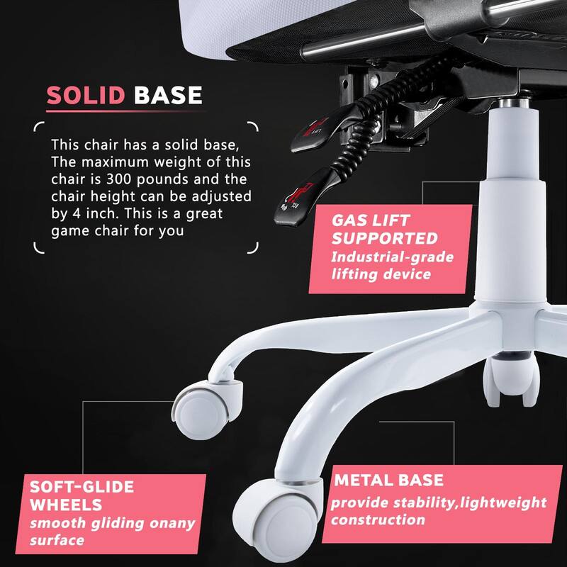 Bossin Gaming Chairs with Footrest, Big and Tall Chair 350lb Capacity, Racing Style Computer Chair with Ergonomic Lumbar Support