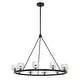 preview thumbnail 1 of 3, Aragon 10 Light Matte Black Chandelier