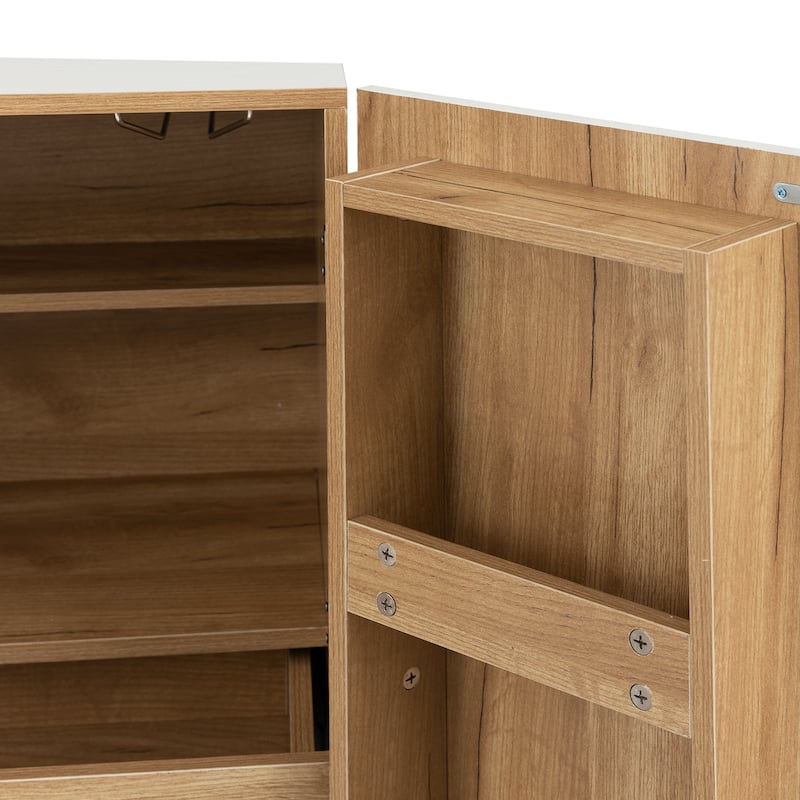 Wooden Cabinet Sideboard with Wine Racks