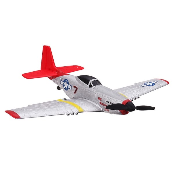 slide 2 of 6, ZOHD Mini Mustang P-51D V2 761-5 EPP 400mm Wingspan 2.4G 6-Axis Gyro RC Airplane Trainer Fixed Wing Three batterries BNF Three batterries BNF