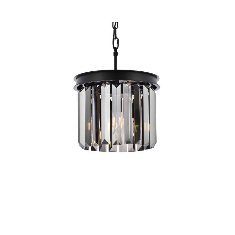 Royce Edge 3-Light Matte Black Pendant