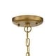 preview thumbnail 4 of 3, Calypso 1 Light Vibrant Gold Mini Chandelier - 7.25'' W x 13.75'' H