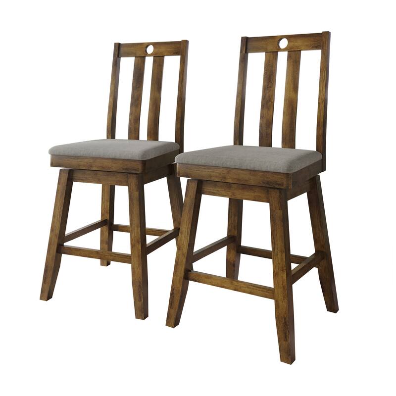 CraftPorch Mid Century Swivel Counter Chairs