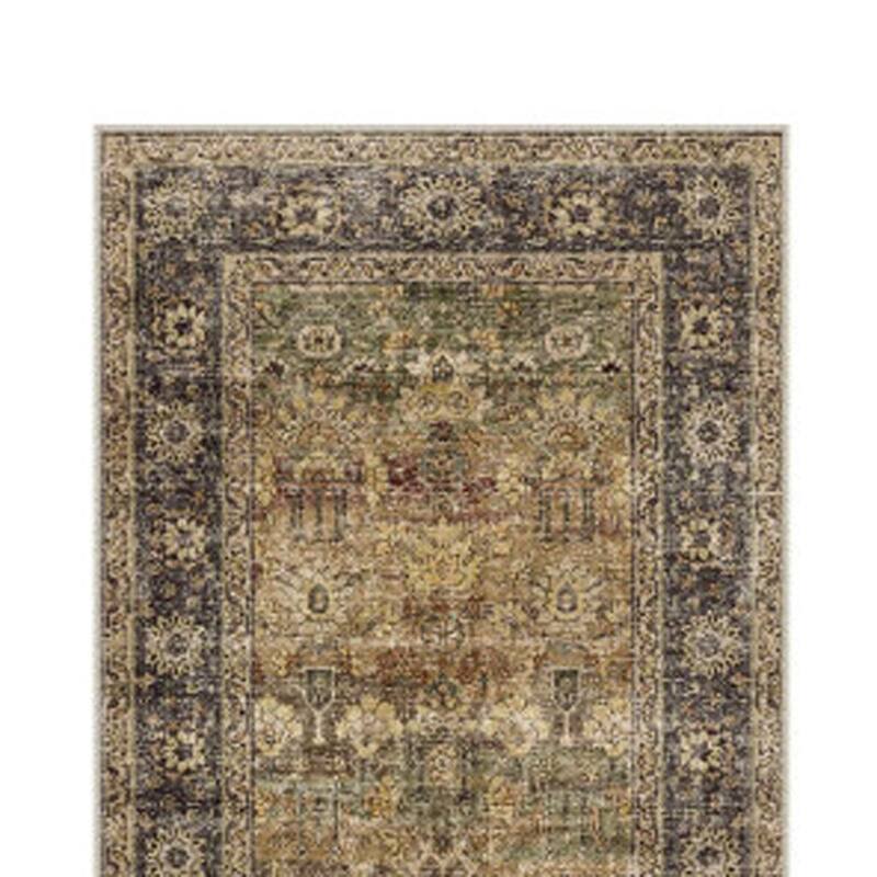 HomeRoots Floral Medallion Traditional Rectangle Area Rug