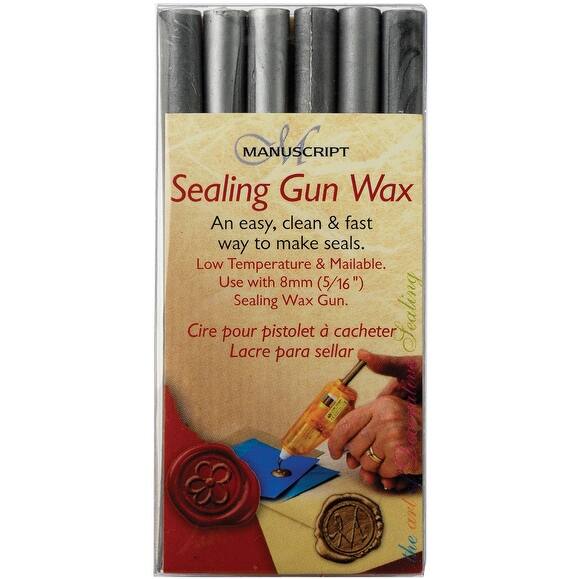 Sealing Gun Wax Sticks 6/PkgSilver Silver Overstock 17219411
