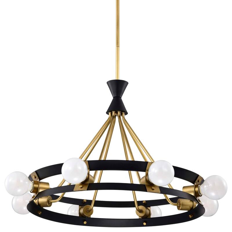 Nuvo Lighting 60/7868 Marsden 8 Light 24" Wide Ring Chandelier - Matte Black