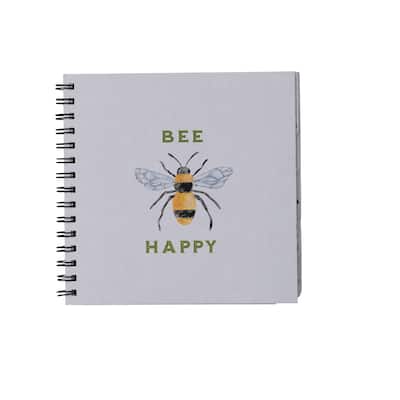 Bound Paper Garden Journal with Summer Icons - 8.3"L x 8.3"W x 0.7"H