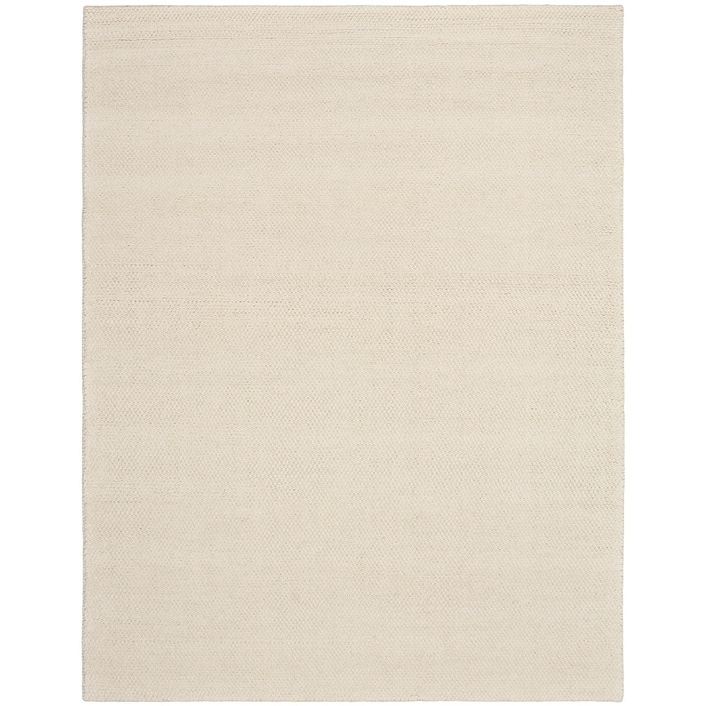 DKNY Pure Rows Handwoven Farmhouse Wool Indoor Rug