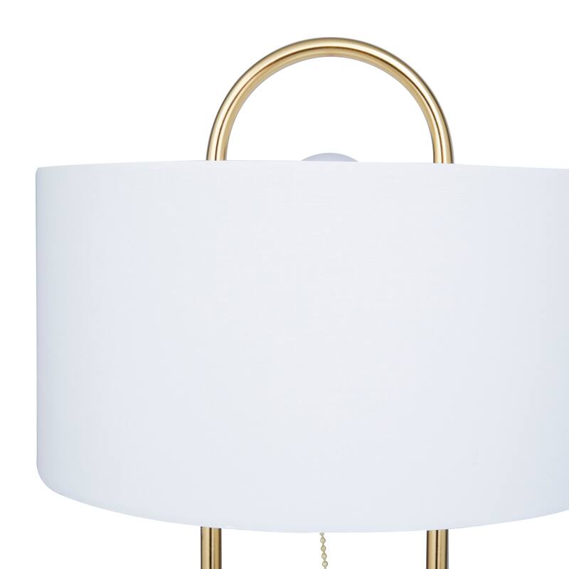 Modern Metal Accent Lamp 20"W, 12"H