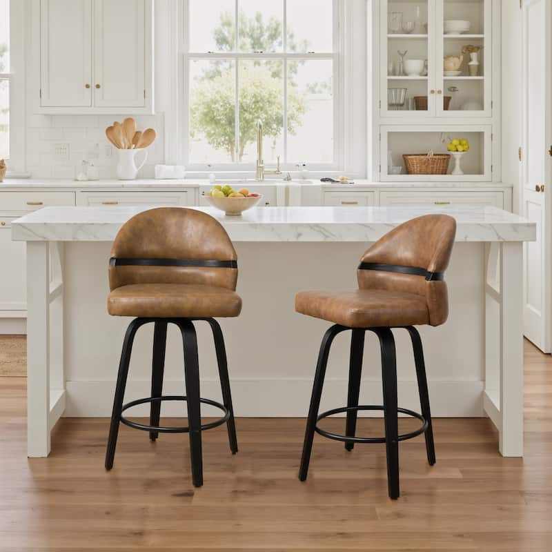 Art Leon Modern Barstool Set of 2