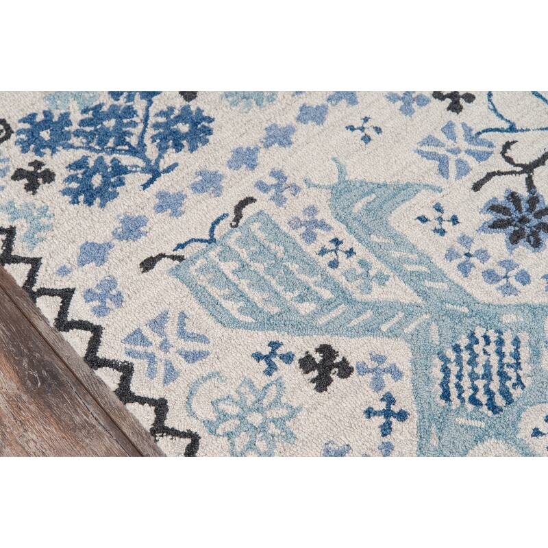 Momeni Tahoe Hand-tufted Wool Blue Area Rug