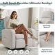 preview thumbnail 7 of 40, Swivel Manual Recliner Chair Teddy Fabric Nursery Glider Rocking Recliner Set of 2