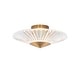 preview thumbnail 8 of 9, Origami 1-Light LED Semi-Flush Mount 3000-3500-4000K CCT with Heritage Crystal