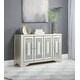 Adriane Smoke and Champagne 4-door Accent Cabinet - On Sale - Bed Bath ...