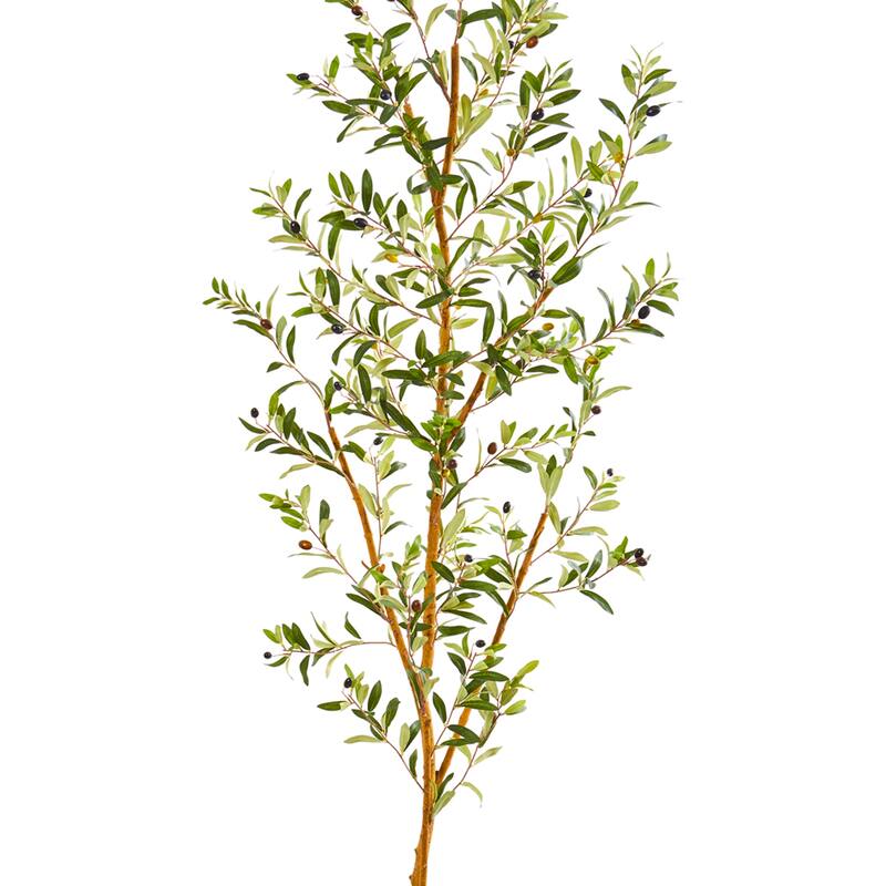 7.5' Olive Artificial Tree in Decorative Planter - Green