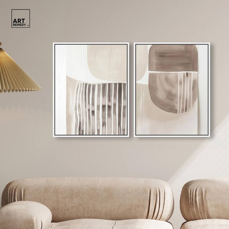 Elements of Quiet Canvas Set of 2 by Art Remedy