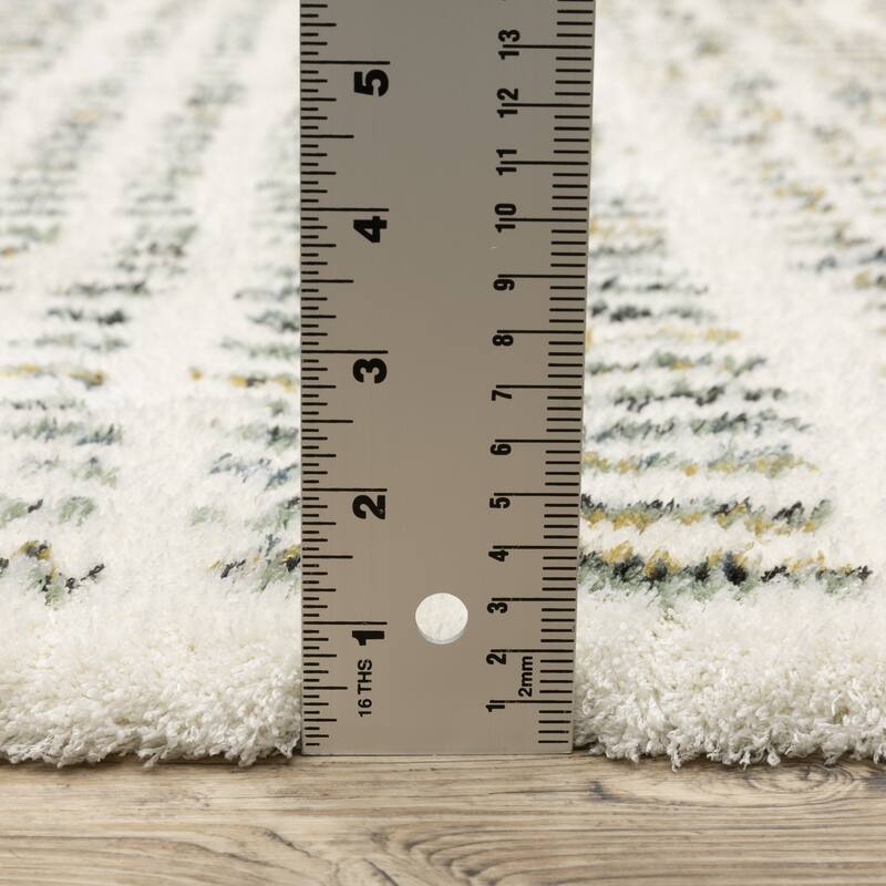 Style Haven Genoa Dashed Lines Ivory/ Multi Area Rug
