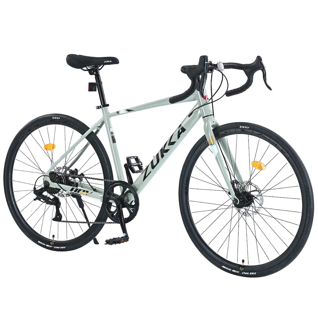 Unisex Road Bike - Aluminum Alloy Frame, Multiple Speeds - 26