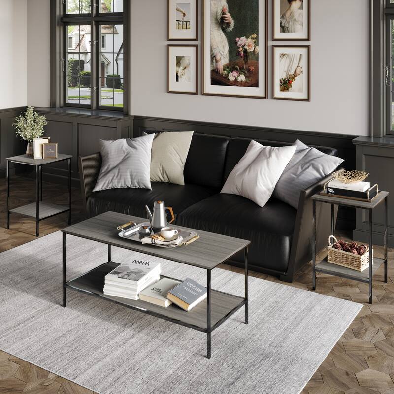 CraftPorch Simple 3- Pieces Coffee Table Set