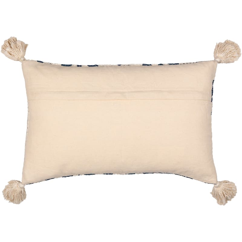 Sierrae Coastal Cottage Throw Pillow with Tassels