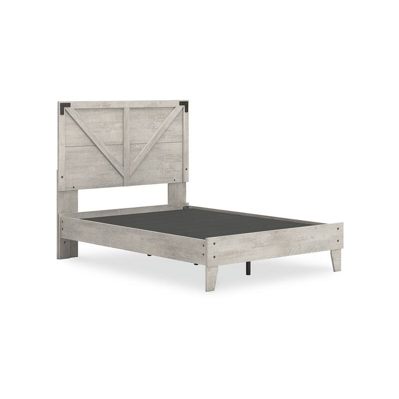 Signature Design by Ashley Shawburn White Platform Bed