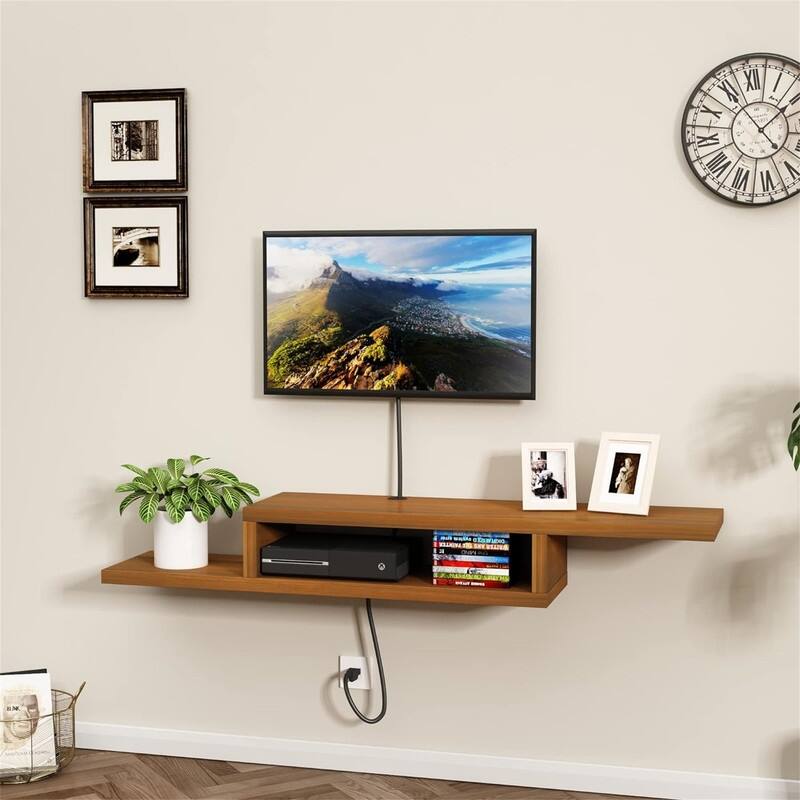 TV Stand Shelf - 11.7"D x 60"W x 8.3"H